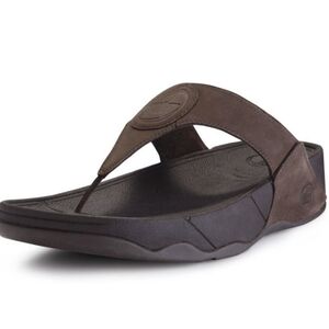Fitflop Womens Walkstar 3 Nubuck Platform Sandals sz 7 Chocolate